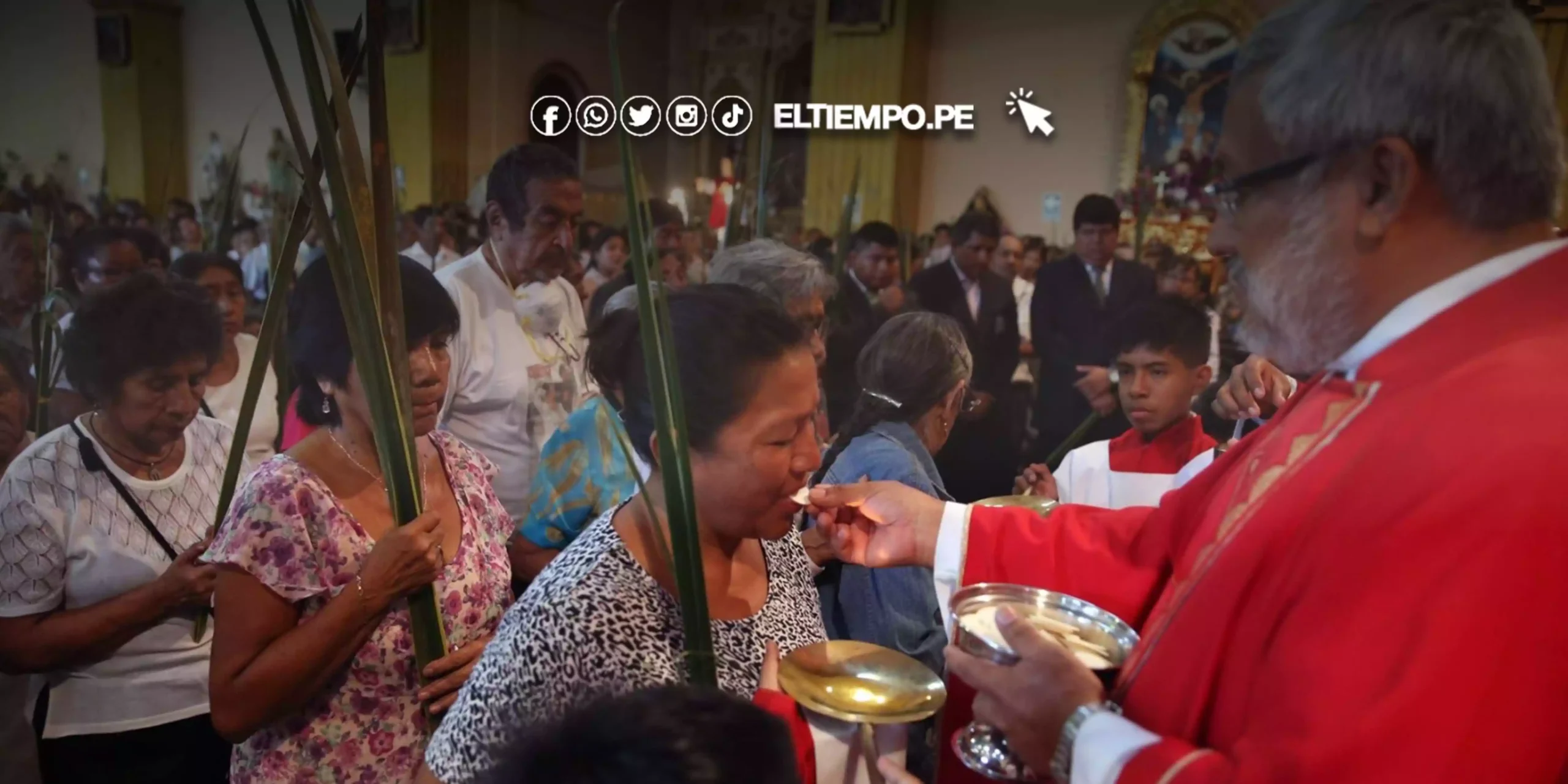 Piuranos celebran Semana Santa con la entrada triunfal de Jesús