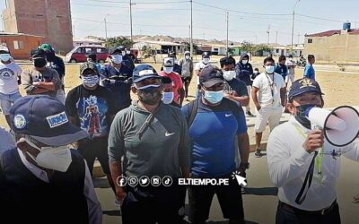 Lobitos toma las calles porque lleva más de 20 días sin agua potable