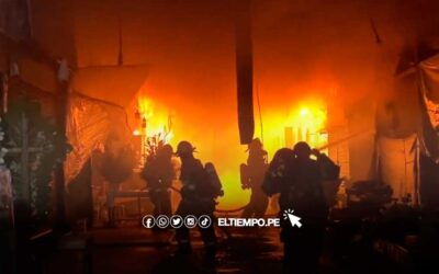 Perú: incendio destruye Mercado de Flores en Lima