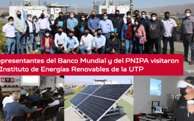 Representantes del Banco Mundial y del PNIPA visitaron el Instituto de Energías Renovables de la UTP