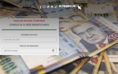 Bono 350 no existe para consultar con DNI, menos hay link de consulta