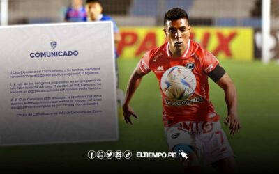 Paolo Hurtado: Cienciano  inicia proceso disciplinario contra futbolista