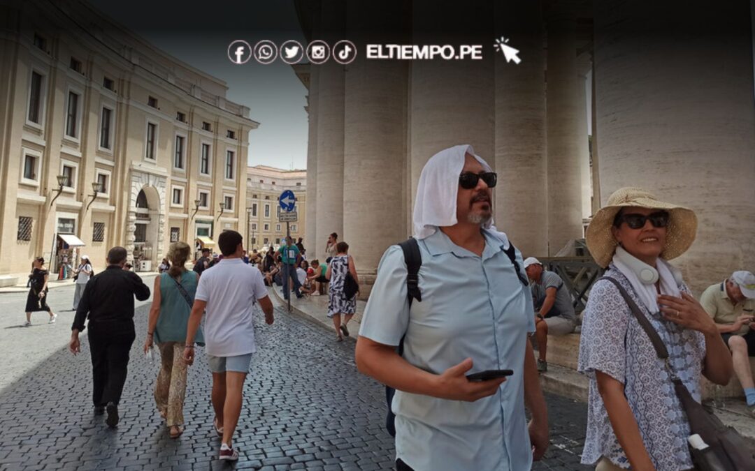 Ola de calor en Roma: temperaturas de 50°C en Coliseo y la Plaza de San Pedro