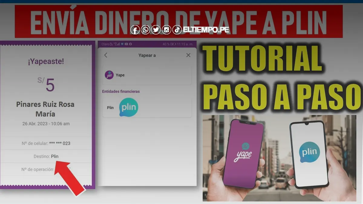 Constancia de transferencia Yape y Plin