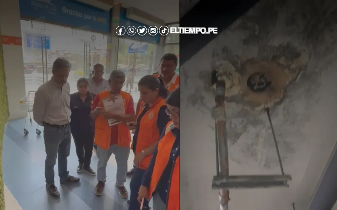 Piura: Inspeccionan Plaza del Sol y detectan filtraciones del drenaje de desagüe