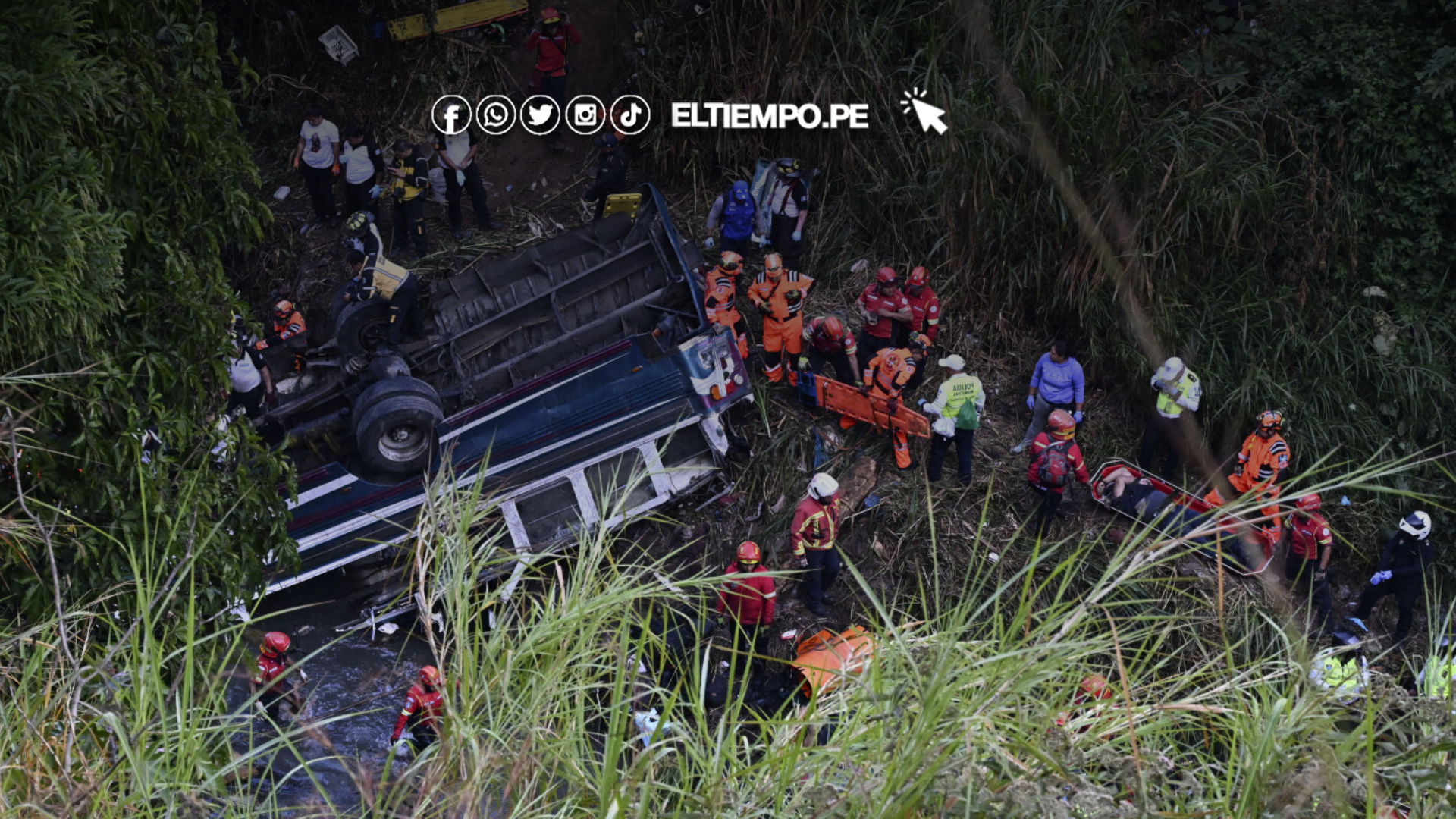 Tragedia en Guatemala: 31 muertos tras caída de autobús en barranco en la capital