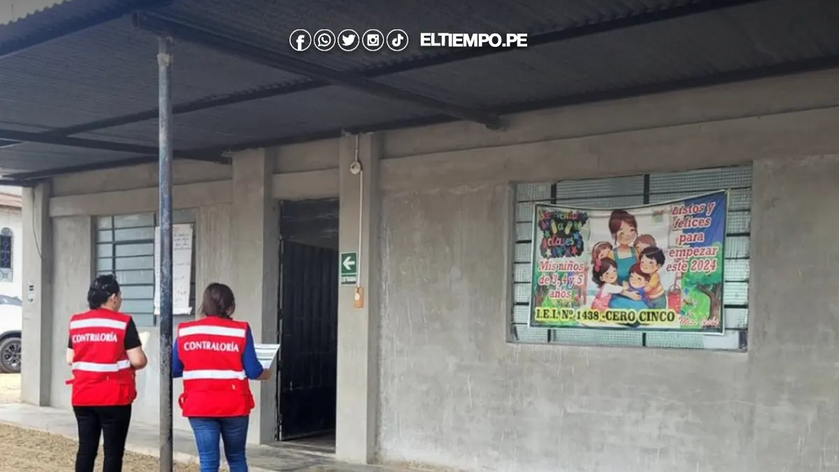 Operativo de Contraloría en colegios de Piura