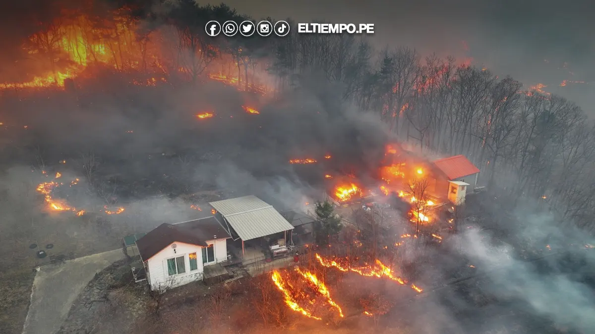 Incendio en Corea del Sur
