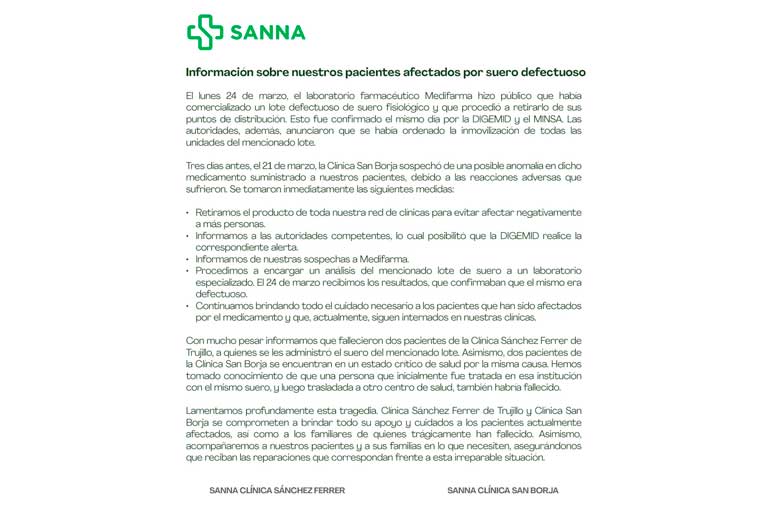 Suero fisiológico