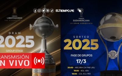 Sorteo Copa Libertadores y Sudamericana Fase de Grupos 2025 EN VIVO: Transmisión online, bombos y todos los detalles