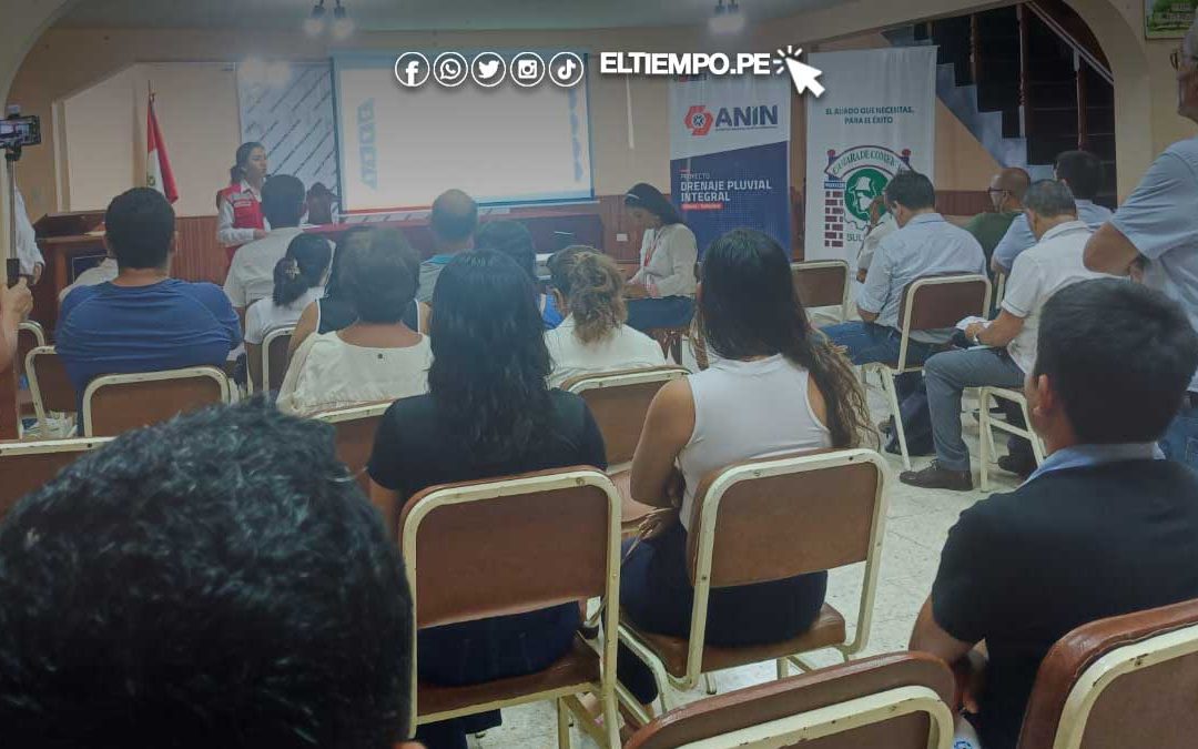 Piura: presentan proyecto del drenaje pluvial a emprendedores