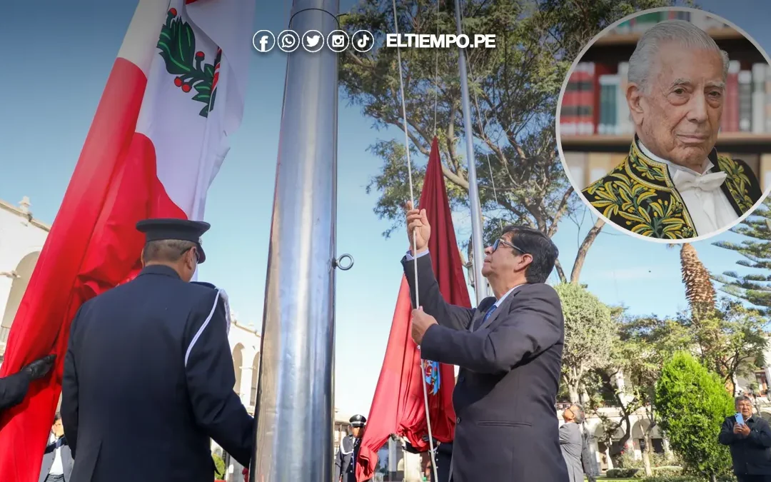 Arequipa decreta duelo regional por muerte de Vargas Llosa e iza la bandera a media asta