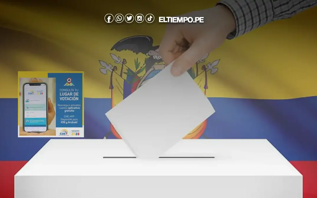Elecciones Ecuador 2025 segunda vuelta: Consulta el horario y lugar de votación