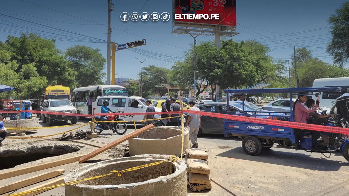 obra en la avenida Sullana en Piura obra en la avenida Sullana en Piura