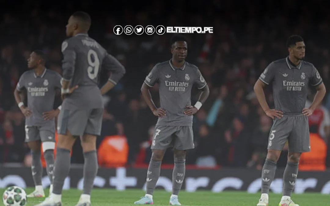 Real Madrid cae 3-0 ante el  Arsenal y peligra su continuidad en Champions: el 16 juegan la vuelta