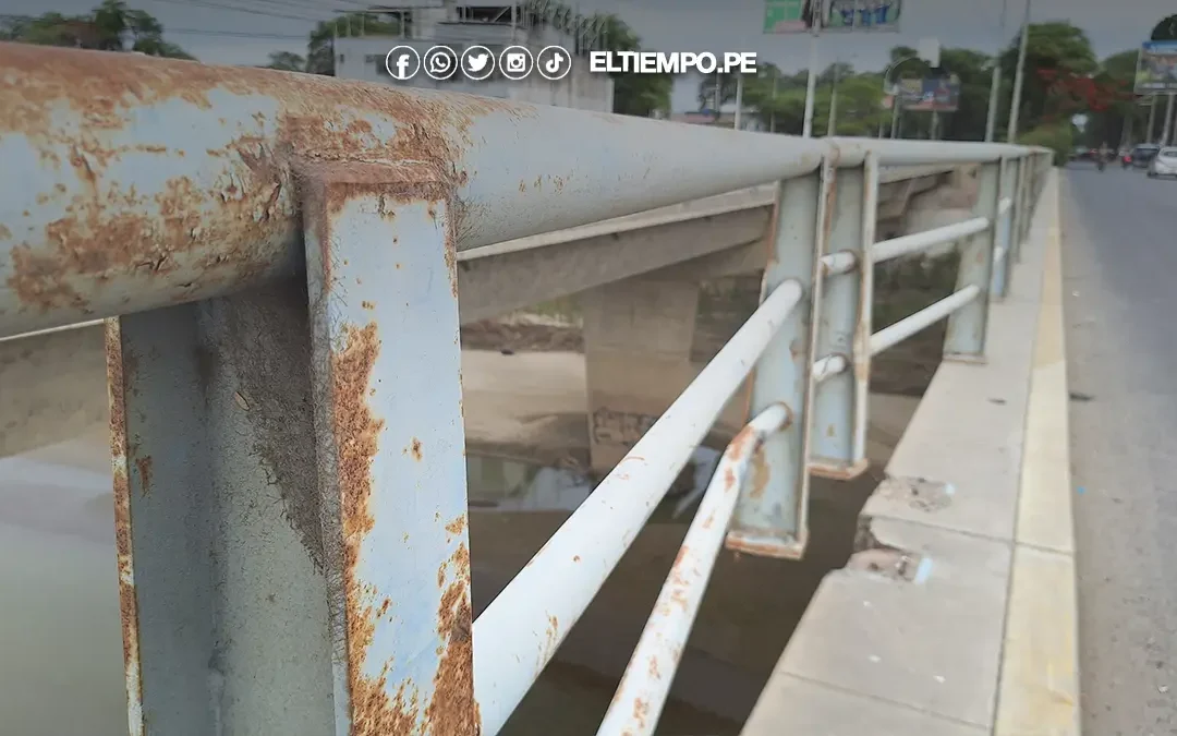 Puente Cáceres continúa deteriorándose y no recibe mantenimiento, pese a recomendaciones del CIP