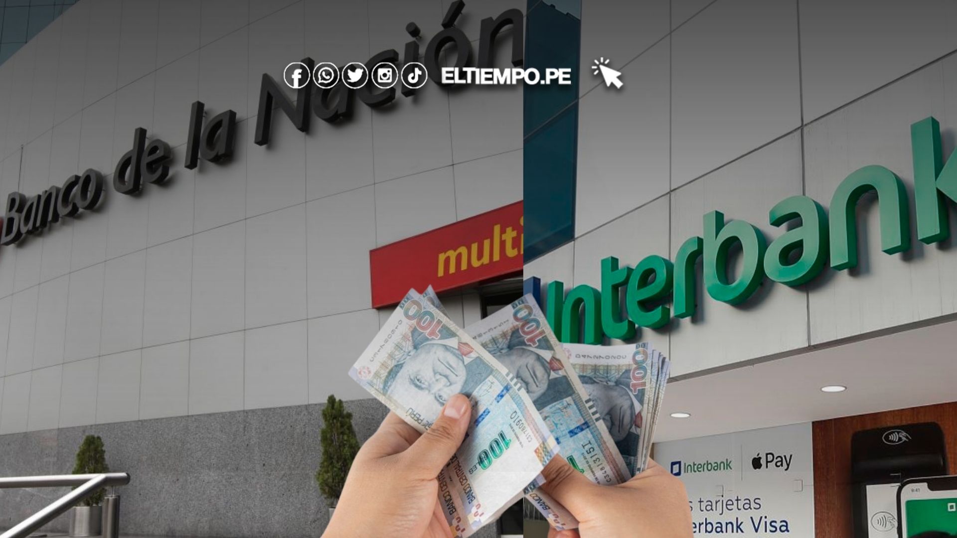 Banco de la Nación e Interbank comisiones