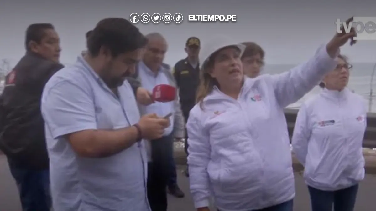 Dina Boluarte en la costa verde