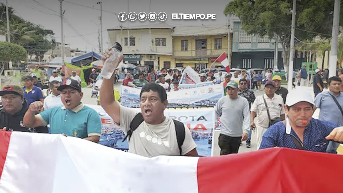 Pescadores protestando Pescadores protestando