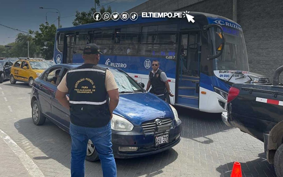 Piura: sancionan a 54 vehículos informales en el centro de la ciudad