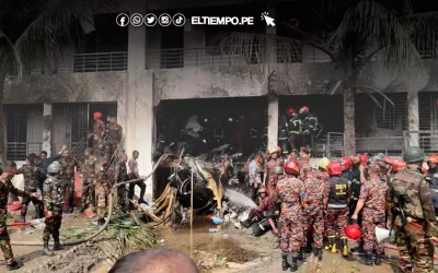 Tragedia aérea en Bangladesh: Avión militar se estrella en colegio y deja al menos 19 muertos