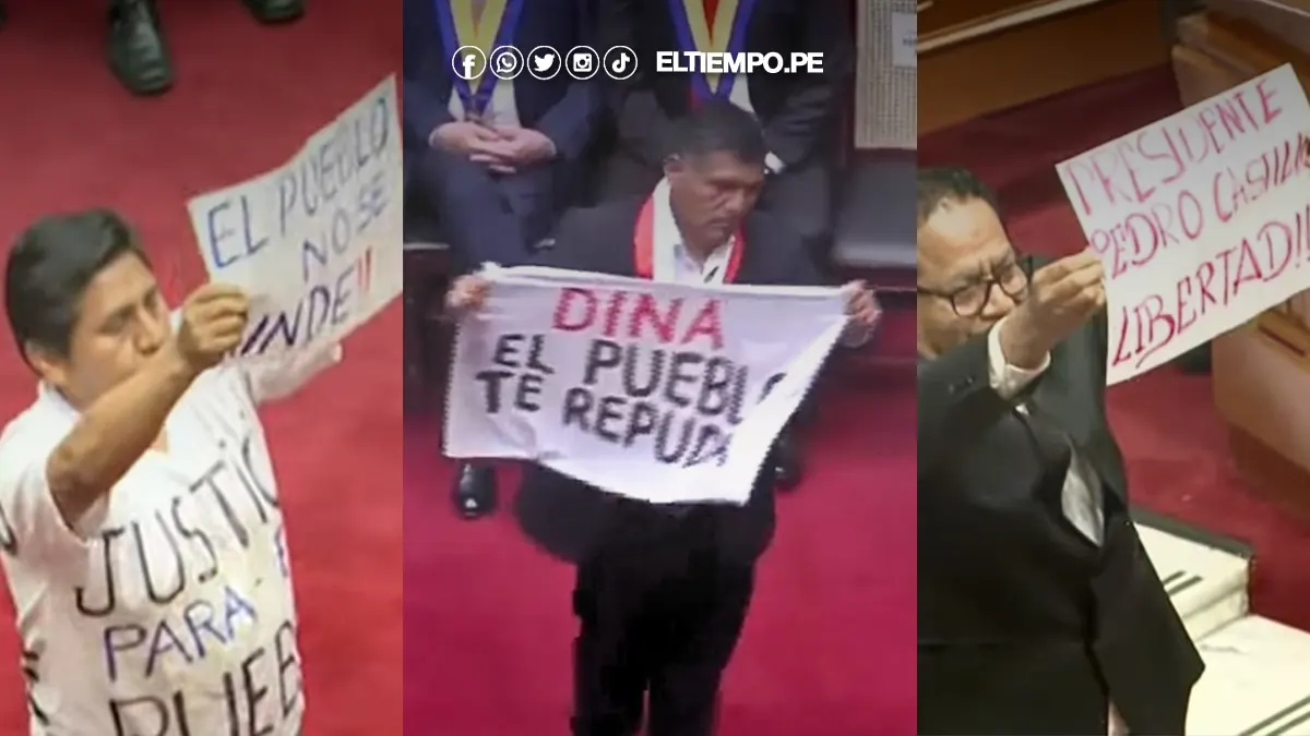 congresistas interrumpen mensaje de Dina Boluarte congresistas interrumpen mensaje de Dina Boluarte