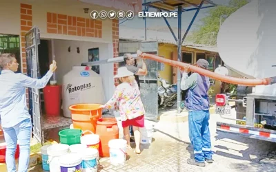 Piura: Al menos 56 sectores se quedan sin agua hasta el fin de semana