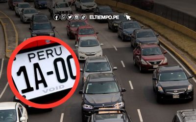 Cronograma del MTC para el trámite de cambio de placa de agosto 2025 a noviembre de 2027