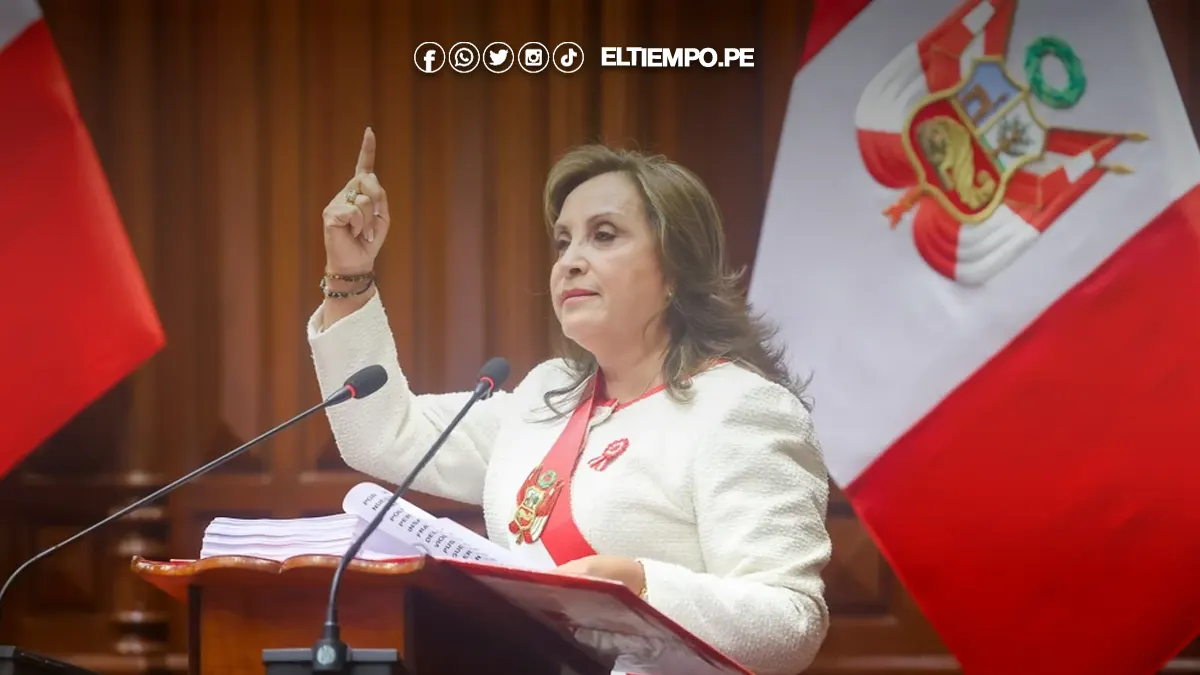 Dina Boluarte en su mensaje a la Nación Dina Boluarte en su mensaje a la Nación