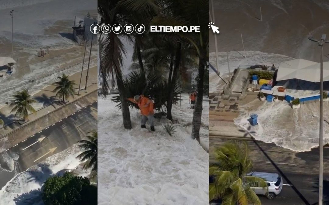Marejada ciclónica en Brasil: Agua llegó hasta la avenida Delfim Moreira en Leblon | Rio de Janeiro