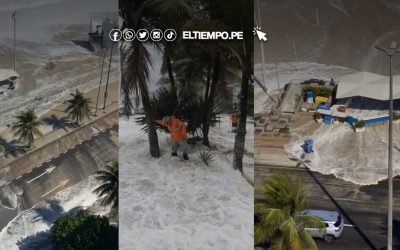 Marejada ciclónica en Brasil: Agua llegó hasta la avenida Delfim Moreira en Leblon | Rio de Janeiro