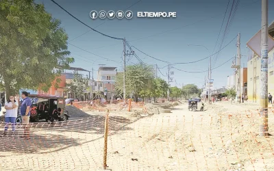 Piura: Contratista reiniciará obra en avenida Sullana la próxima semana