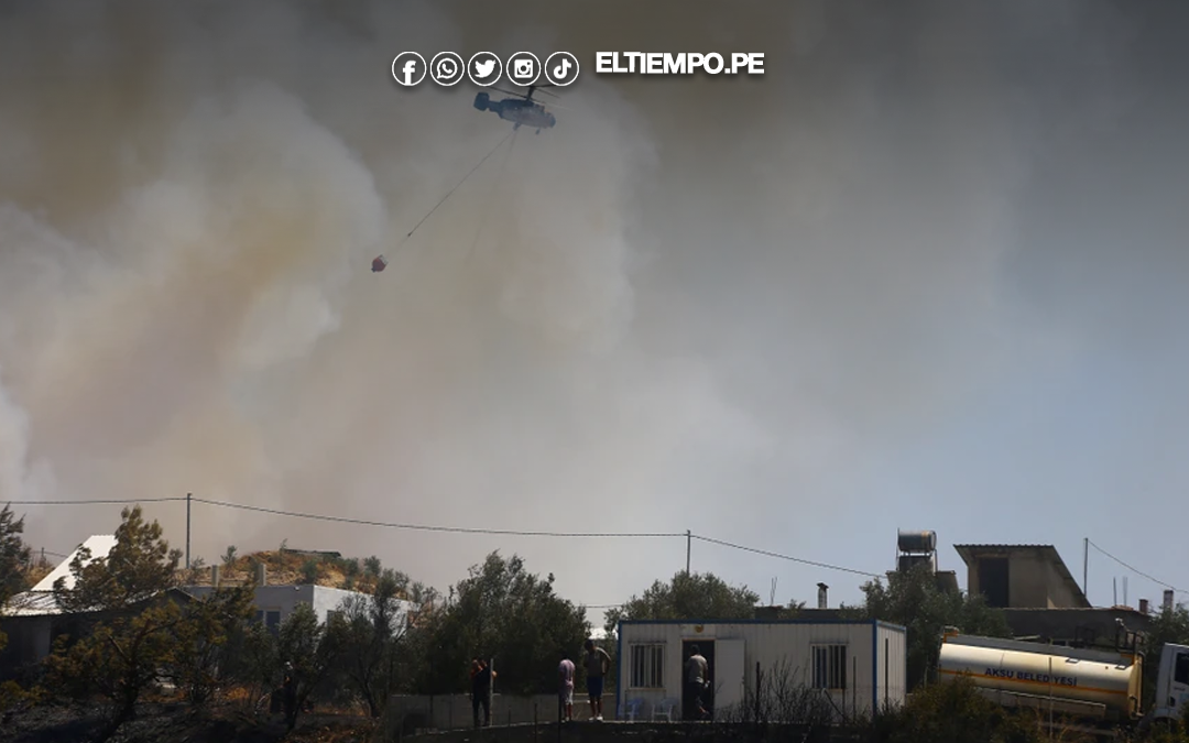 Ola de calor en Turquía: reportan incendios con récord histórico de temperaturas y empiezan los cortes de agua