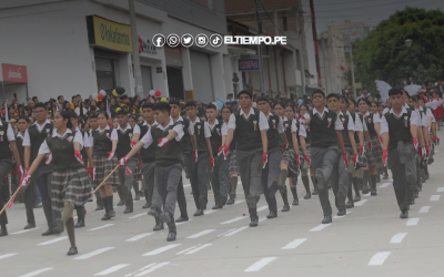 Sullana da inicio a las Fiestas Patrias con desfile escolar
