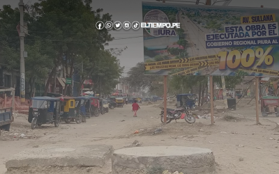 Piura: Red eléctrica y de telecomunicaciones obstaculizan avance de obra en Av. Sullana