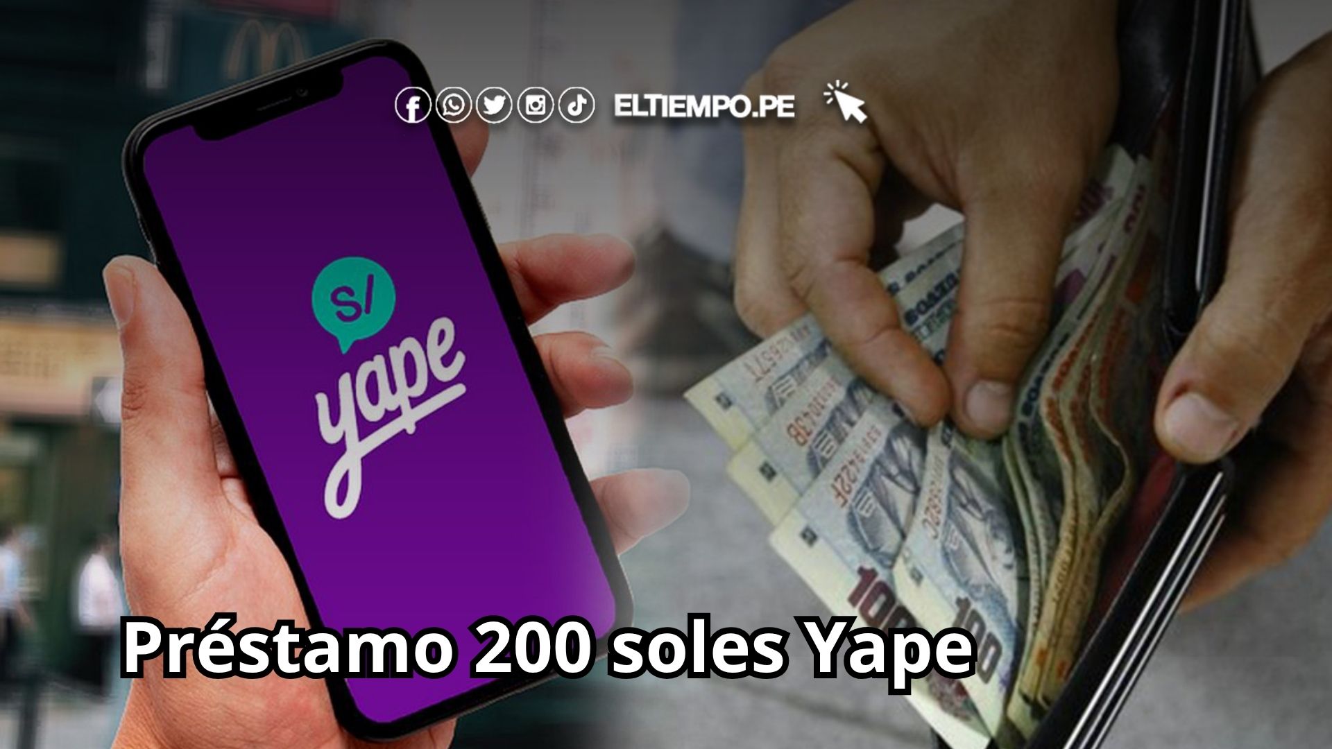 Préstamo Yape 200 soles