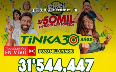 Resultados de la Tinka HOY miércoles 30 de julio de 2025: Transmisión del sorteo y todos los detalles del Pozo Millonario