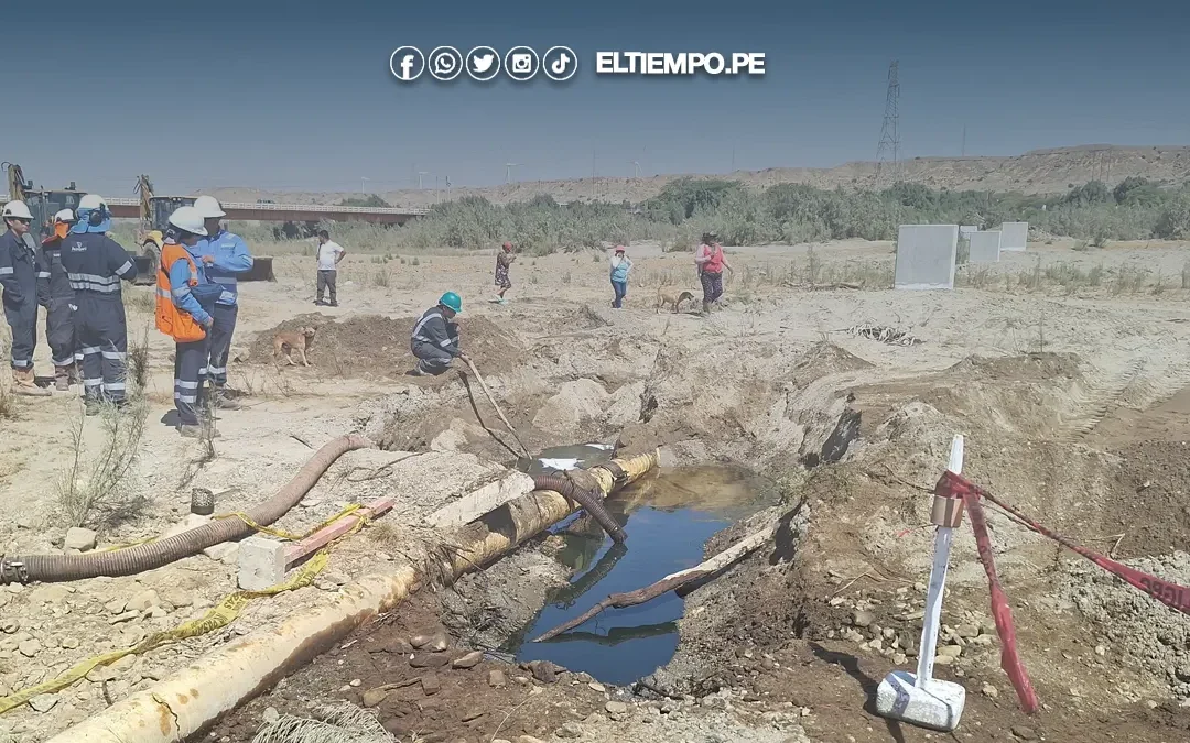 Piura: Supervisan afloramiento de petróleo en la Refinería de Talara