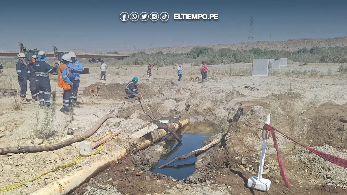 Supervisan afloramiento de petróleo en Talara Supervisan afloramiento de petróleo en Talara