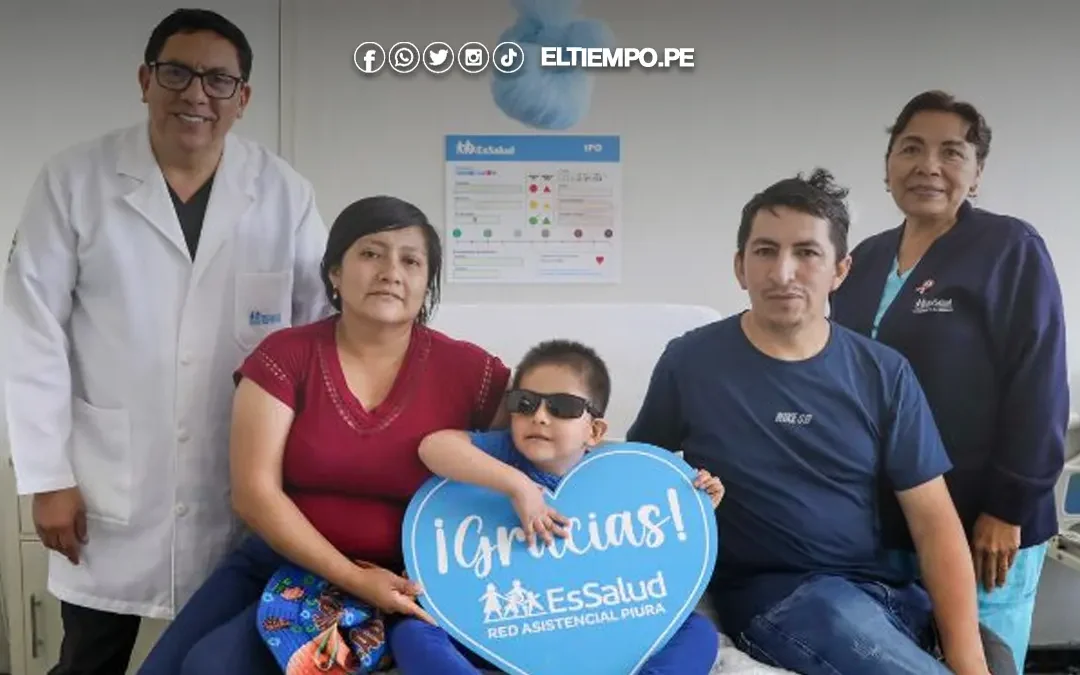 Piura: Niño de 7 años recupera la visión gracias a exitoso trasplante de córnea