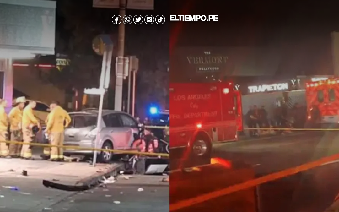 Vehículo atropelló a multitud en inmediaciones de discoteca en Los Ángeles: hay más de 20 heridos