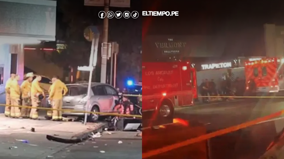 vehículo atropelló a multitud en inmediaciones de discoteca en los Ángeles