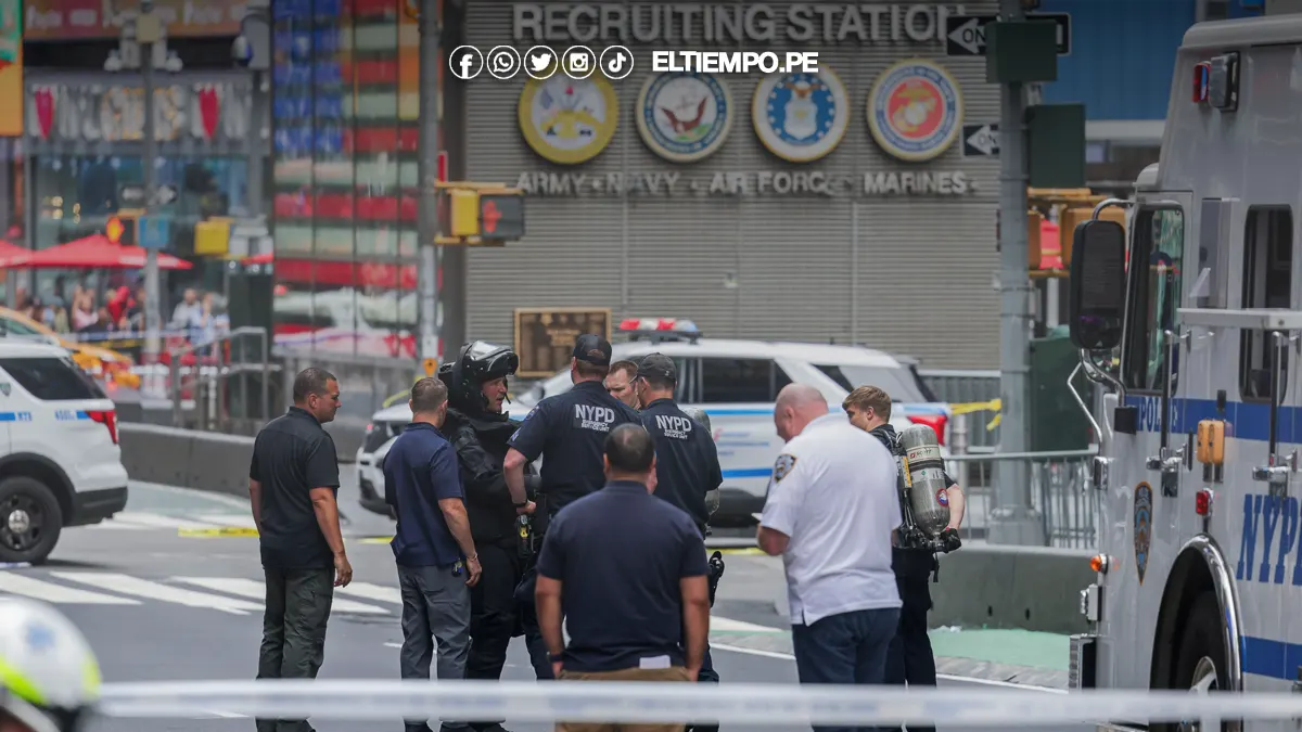 Amenaza de bomba en Estados Unidos Policía de Nueva York desalojó zona del Times Square