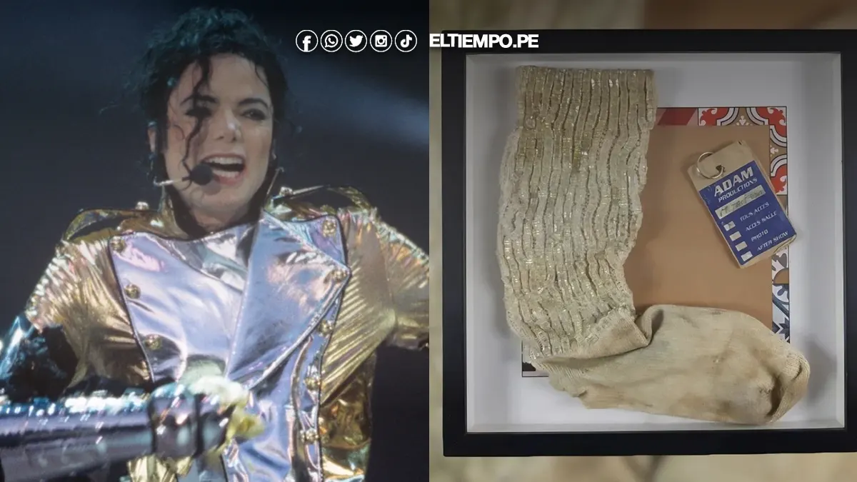 calcetín usado de Michael Jackson
