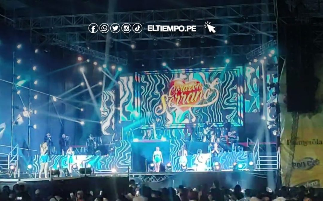 Aglomeración en concierto de Corazón Serrano deja heridos en Tarapoto