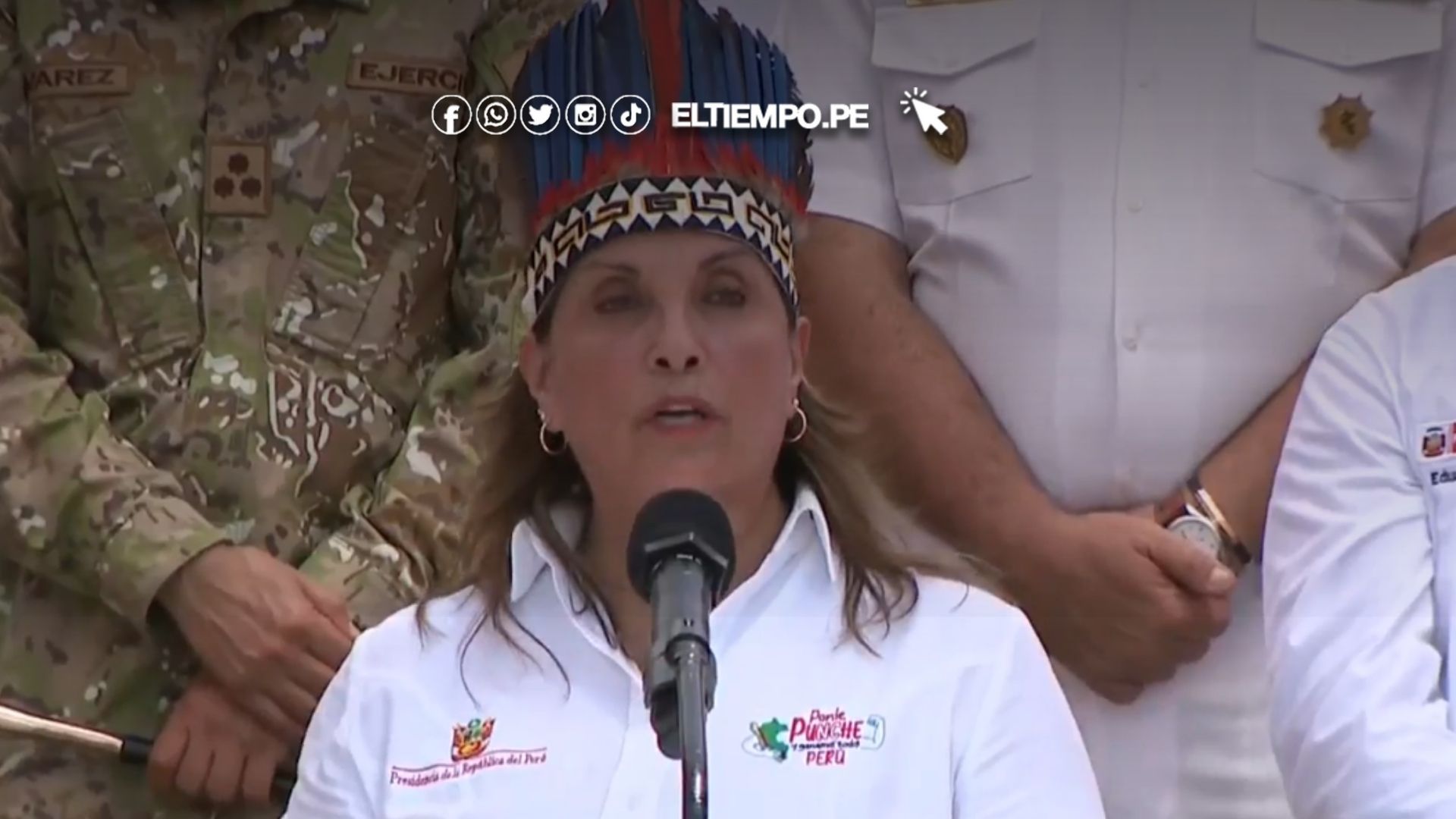 Dina Boluarte llega a isla Santa rosa