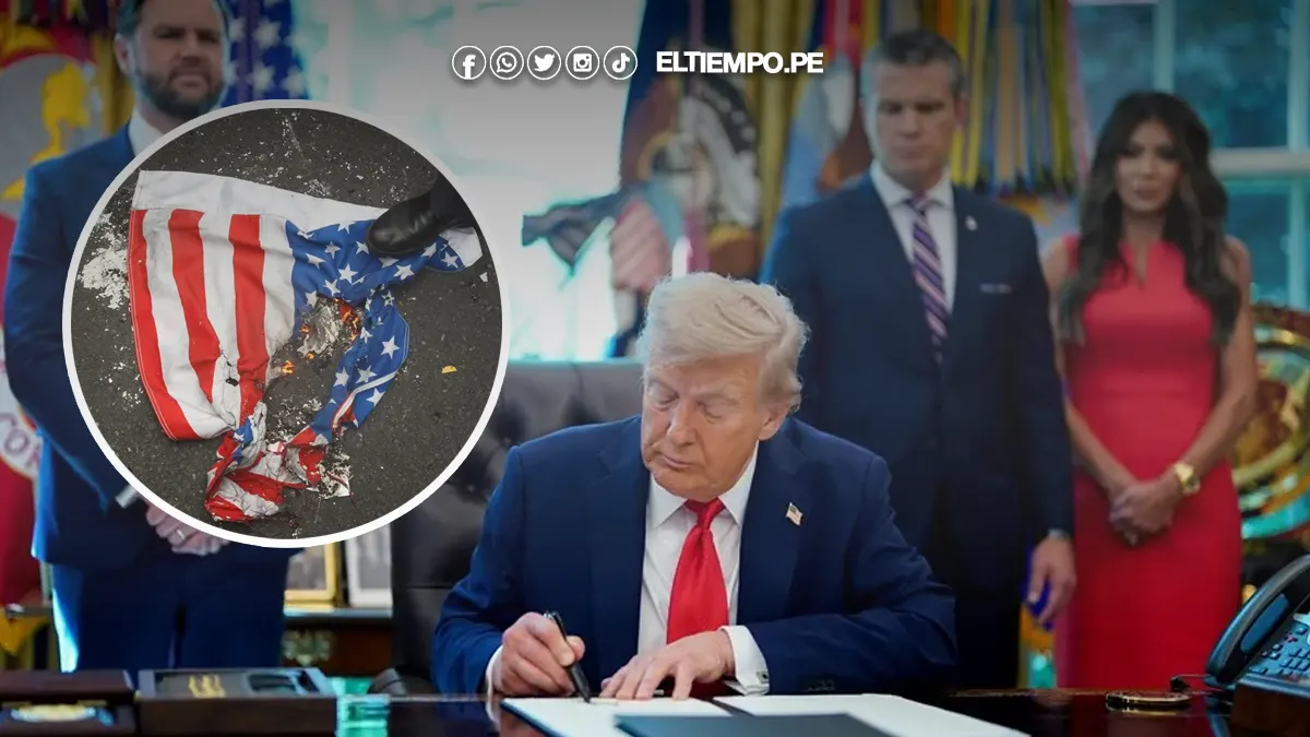 Donald Trump firma una orden para procesar a quienes quemen la bandera de Estados Unidos como protesta