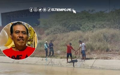 Piura: Hallan a hombre sin vida en el Canal Daniel Escobar en Sullana