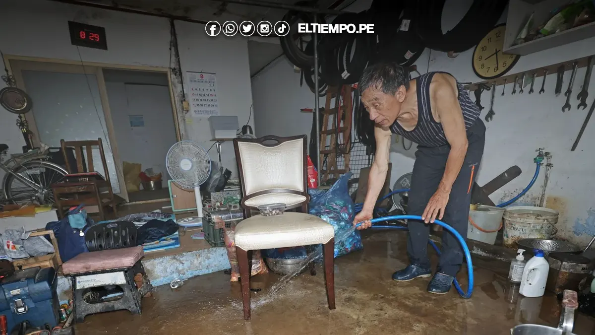 Lluvias intensas dejan más de 2 500 evacuados en Corea del Sur Lluvias intensas dejan más de 2 500 evacuados en Corea del Sur