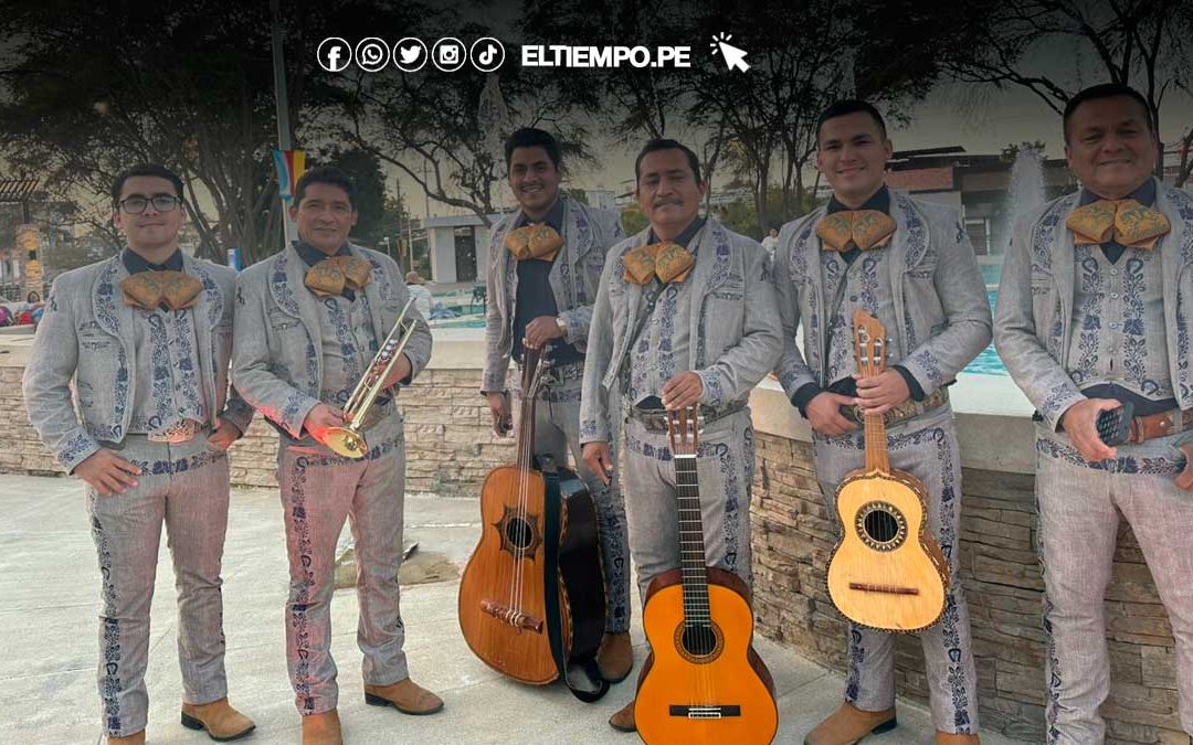 Mariachi Bonilla de Piura deslumbra en el Parque Néstor Martos antes de viajar a Guadalajara